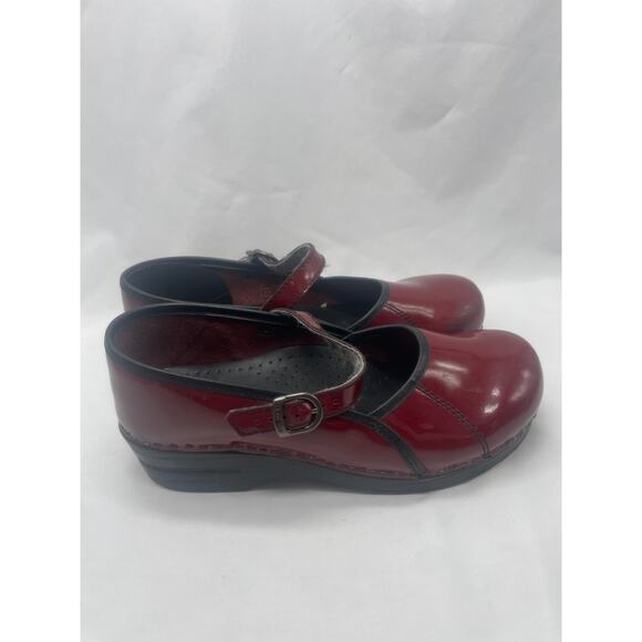 Dansko Marcelle Red Mary Clogs Womens Size EU 41 US 10 / 10.5 Jane Comfort Shoes - Picture 4 of 10